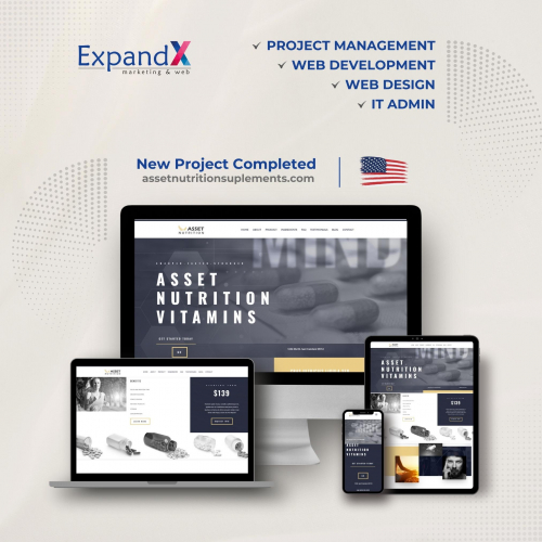 Web Development, Digital Strategy & Brand Management for Vitamins - Nutrition website project of a USA-based client screenshot 1