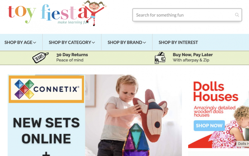 Toyfiesta A Tailored Ecommerce Toy Store Experience for Kids screenshot 1