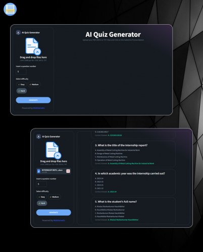 MCQ/Quiz Generator screenshot 1