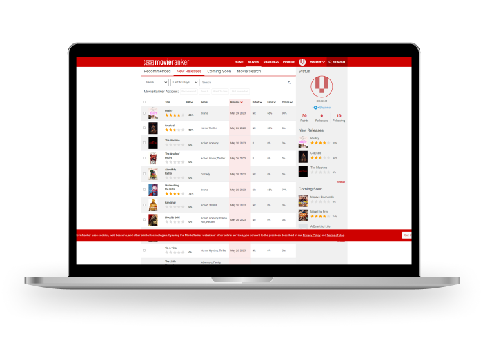 Movieranker screenshot 1