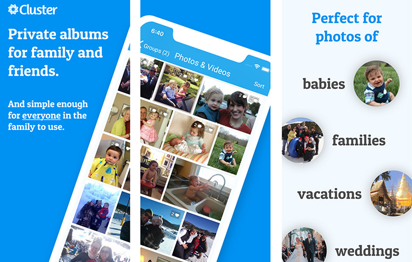 Cluster. Social media app screenshot 1
