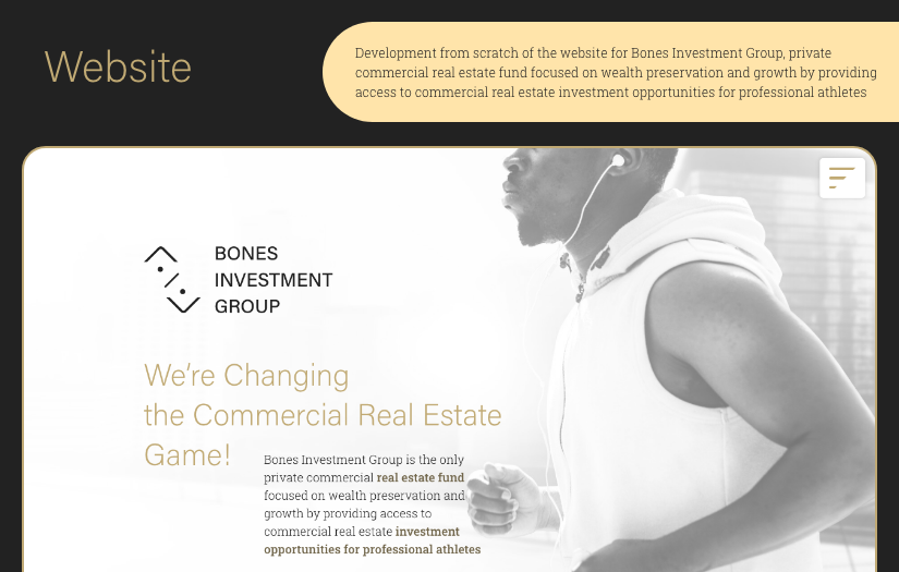 BIG. Web development screenshot 1