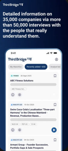 Secure Enterprise Android App for Third Bridge Expert Insights screenshot 1