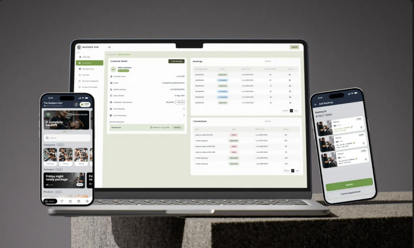 Badger’s Den - Premium Salon Management & Real-Time Booking Platform screenshot 2