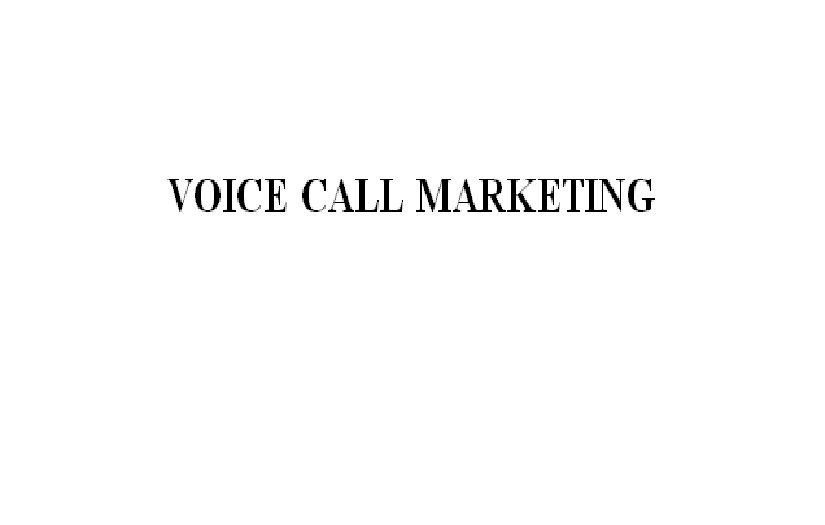 VOICE CALL MARKETING SERVICE screenshot 1
