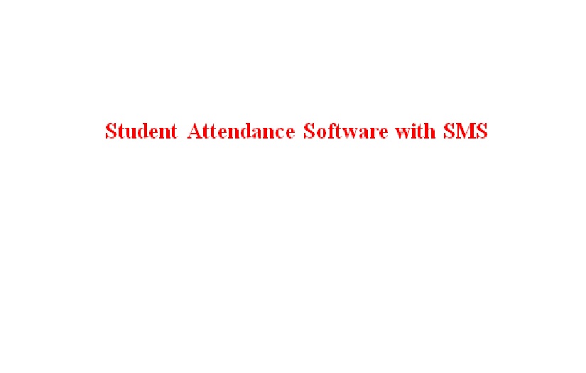 Student Attendance Software  System screenshot 1