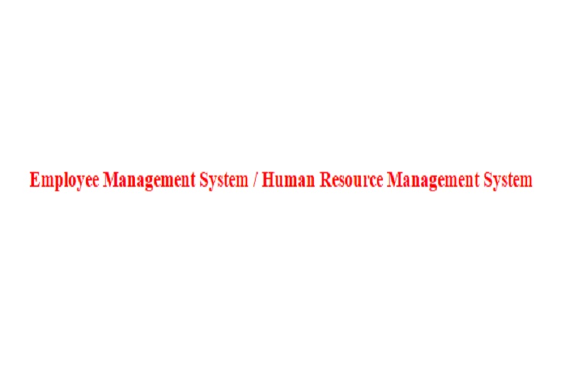 Human Resource Management System screenshot 1