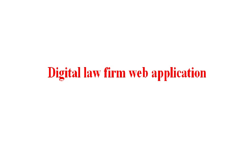 Digital law firm web application screenshot 1