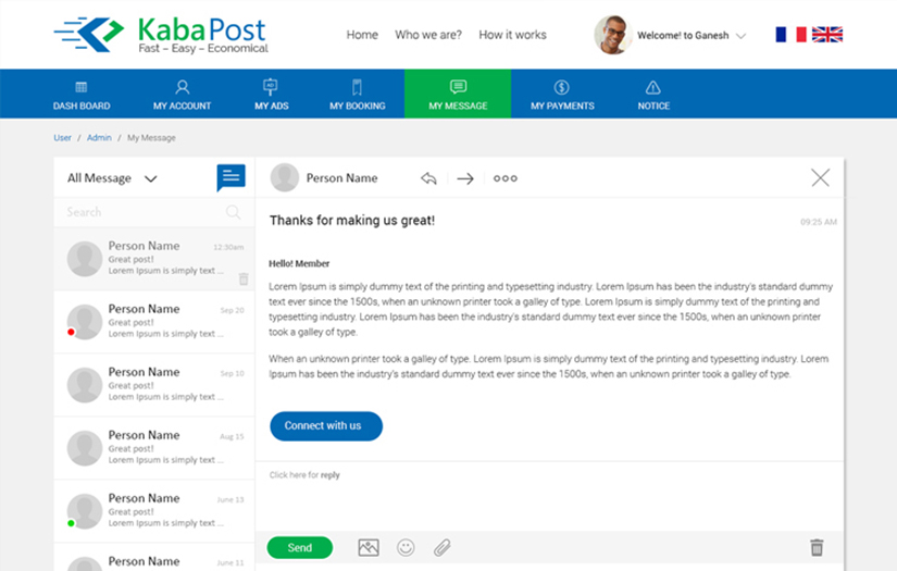 KabaPost Custom Web Application Development screenshot 4