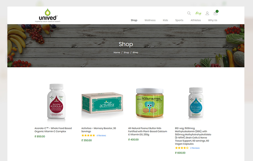Unived eCommece Website Development screenshot 4