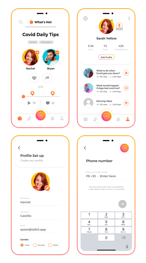 Social Networking App screenshot 1