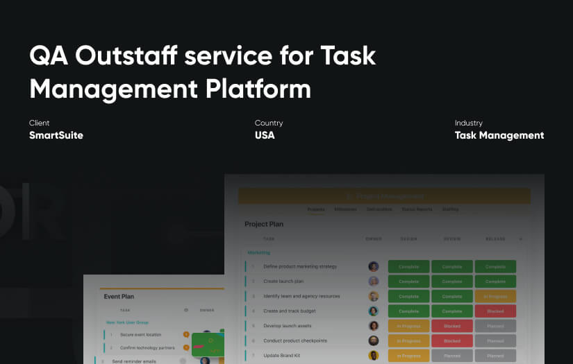 QA Outstaff service for Task Management Platform SmartSuite screenshot 1
