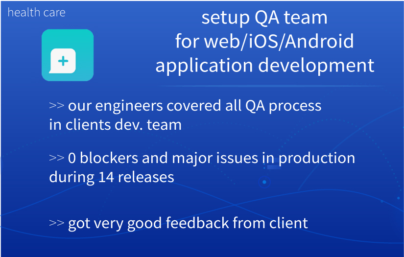 Web and Mobile apps [iOS & Android] testing for medical company - Sara screenshot 1