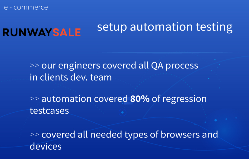 E-commerce project [web platform] - Runway Sale screenshot 1