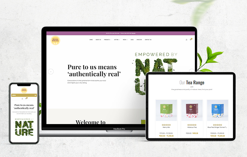 Sevenspring - E-commerce's WordPress Website screenshot 2