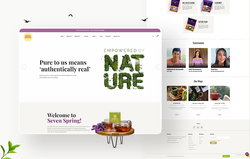 Sevenspring - E-commerce's WordPress Website screenshot 3