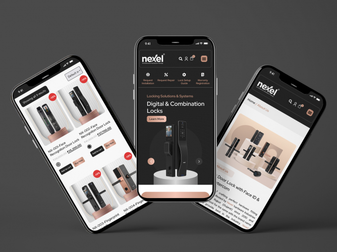 Website Design & Development for Nexel India screenshot 1