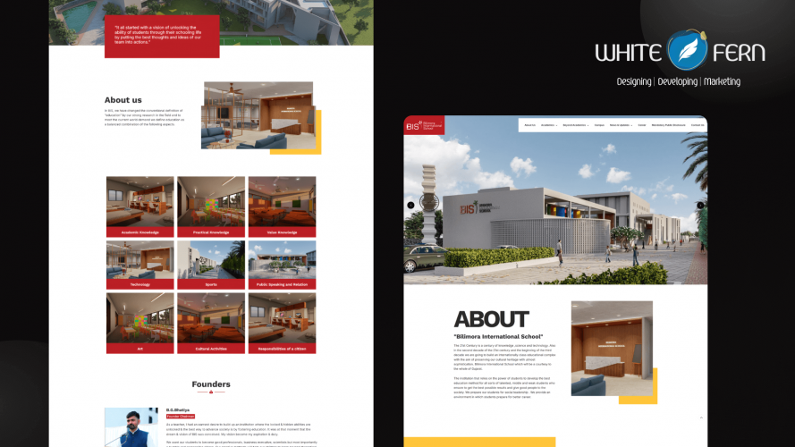 BIS School Website Design  & Development Services – UI/UX & Web Design screenshot 3