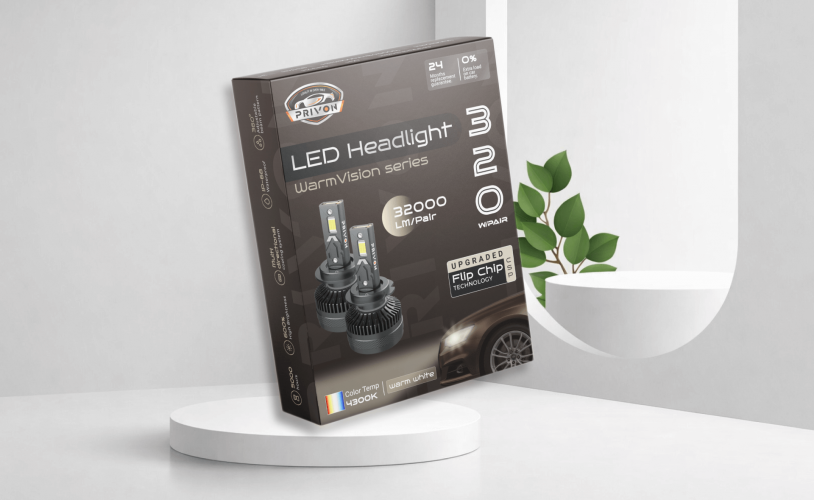 Box Packaging Design | Privon Car LED Headlight screenshot 1