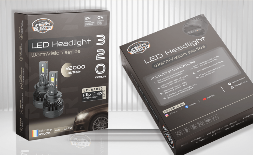Box Packaging Design | Privon Car LED Headlight screenshot 4
