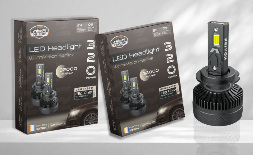 Box Packaging Design | Privon Car LED Headlight screenshot 5