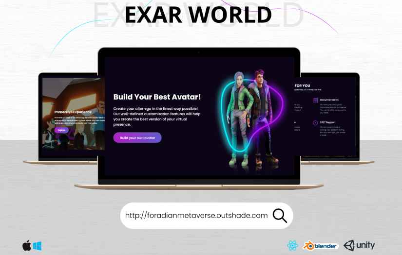 Creating a Virtual World: A Case Study of Developing EXAR World Metaverse screenshot 1