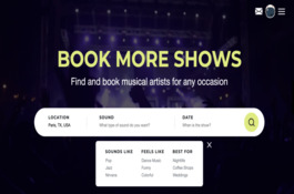 Creative marketplace for artists to be engaged in performances by different venues