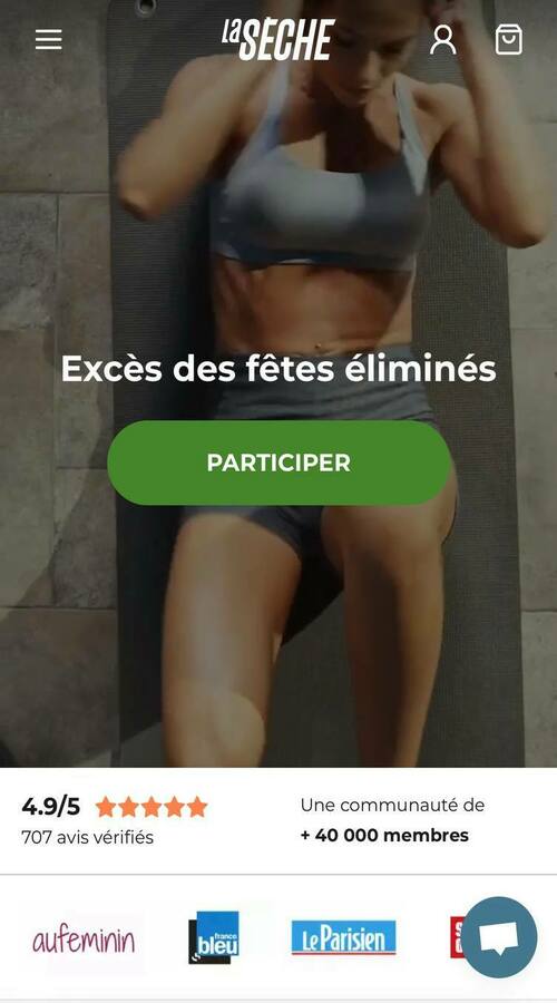 Online fitness contests LaSeche screenshot 2