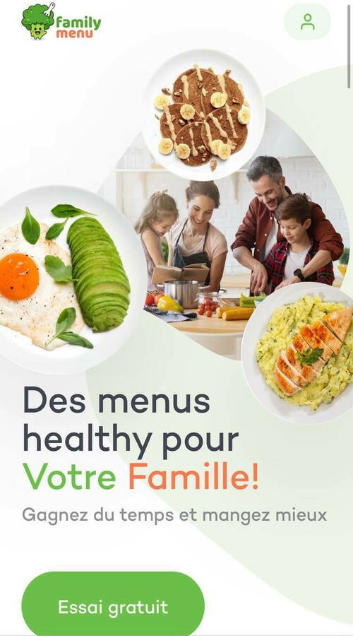 Food menu for the whole family Family Menu screenshot 2