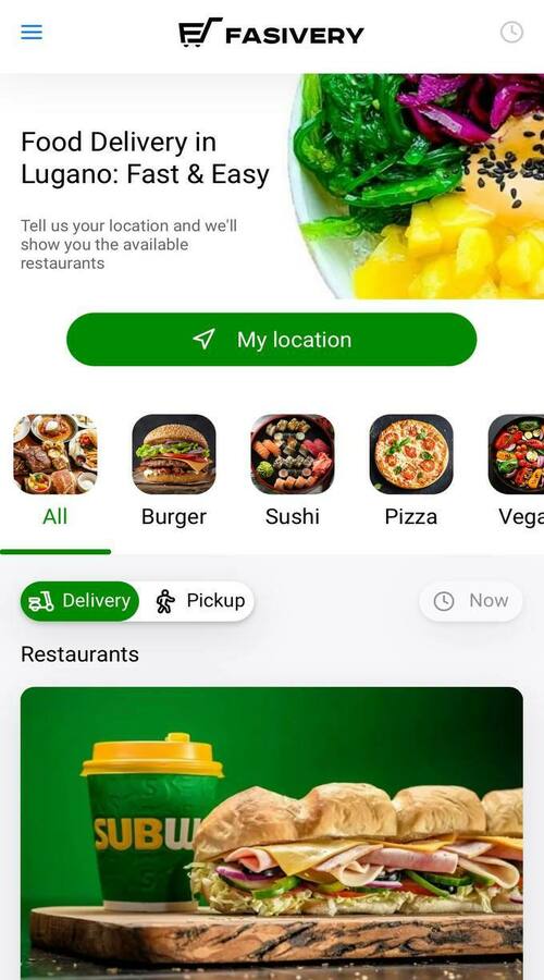 Food delivery Fasivery screenshot 1