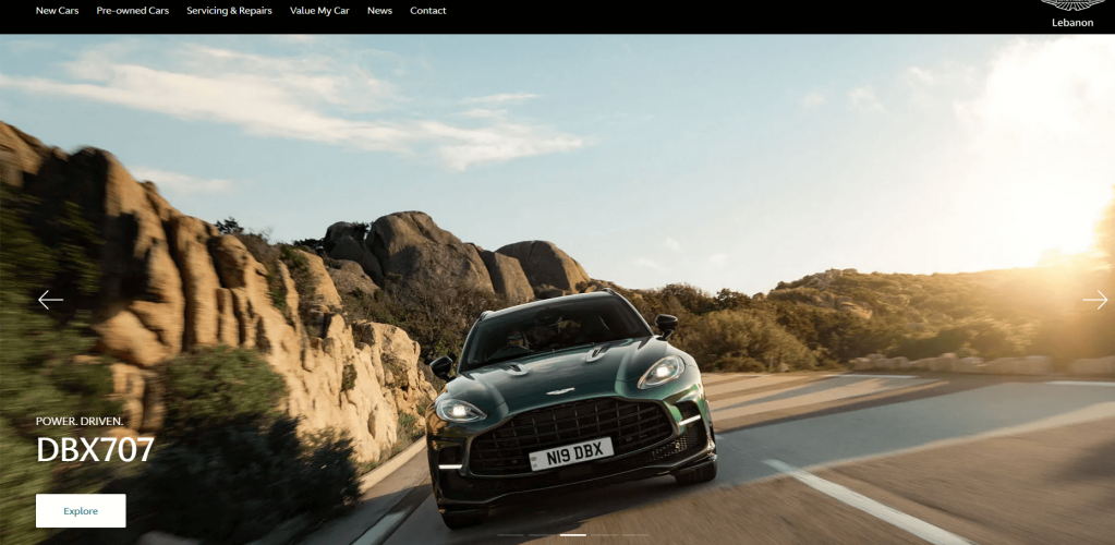 Aston Martin Lebanon screenshot 1