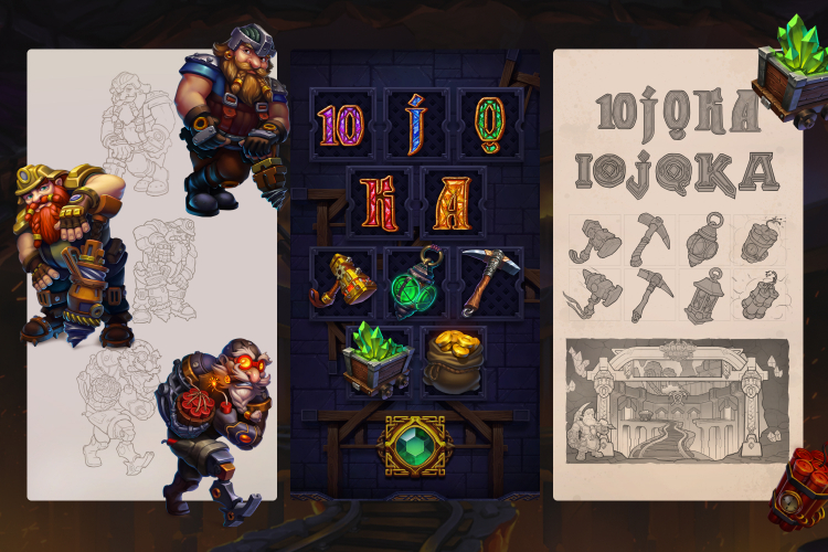 Dwarwen Gems Megaways screenshot 1