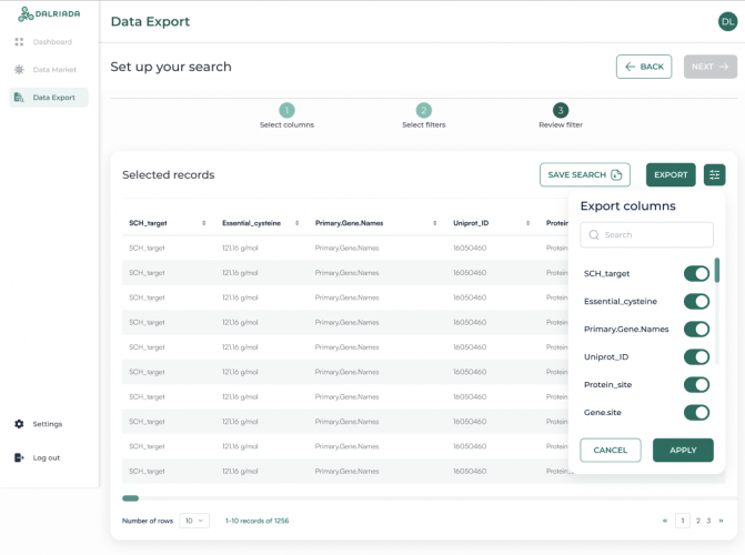 Сentralized multi-omics data warehouse screenshot 1