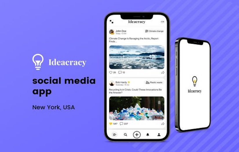 Ideacracy - social media app screenshot 1