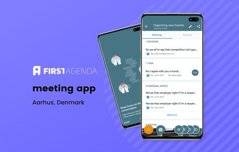 First Agenda - meeting app screenshot 1