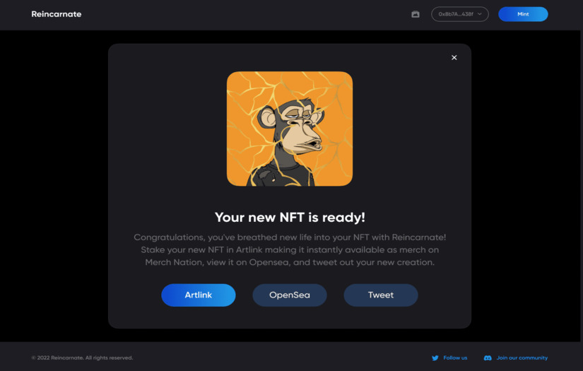 Reincarnate your old NFT screenshot 2