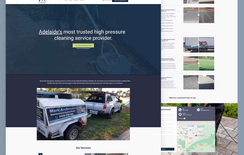 Cleaning Business Website screenshot 1