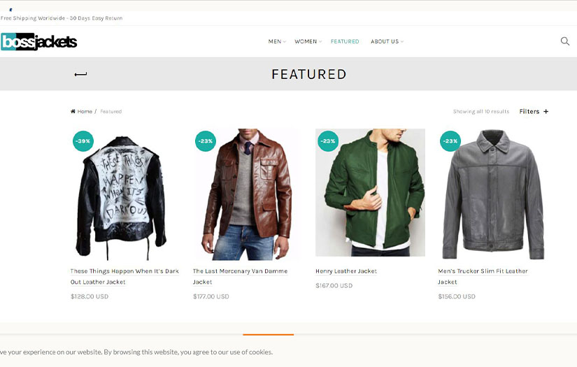 Bossjackets screenshot 1