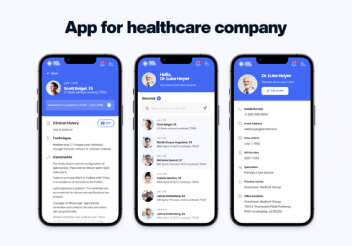 APP FOR HEALTHCARE COMPANY screenshot 1