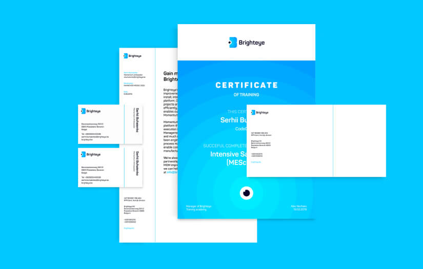 Corporate identity and website for BrightEye screenshot 1