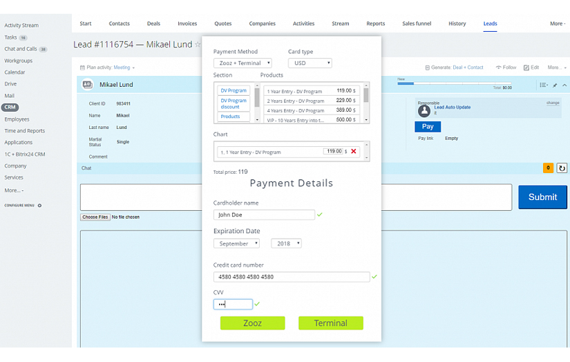 Zooz payment system screenshot 1