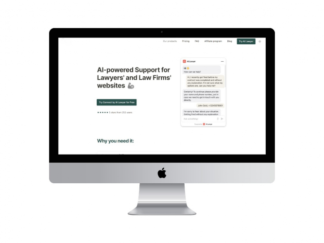 AI-based Legal Help Tool screenshot 1
