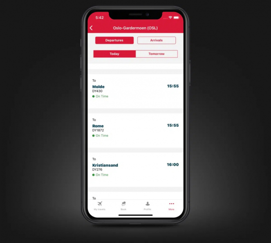 Helping Norway's largest airline migrate native iOS & Android apps to the React Native platform screenshot 3