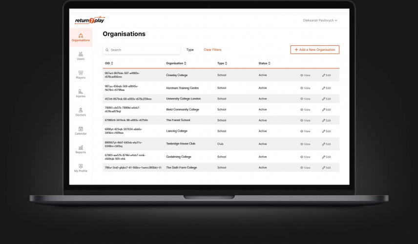 Building a platform for the UK's leading sports medicine service provider screenshot 3