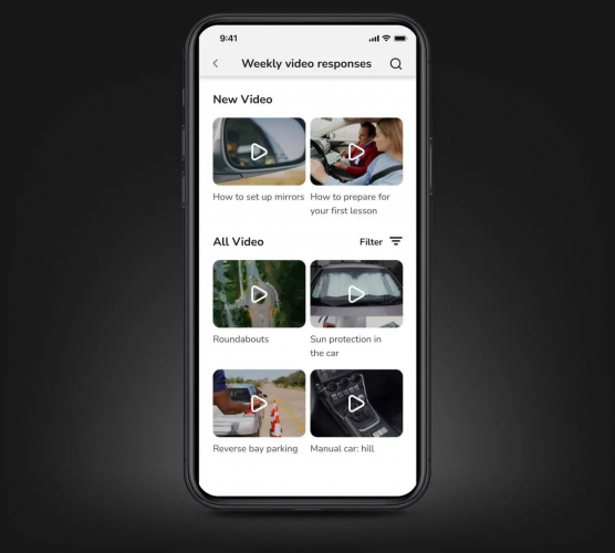 Redesign and development of the Learn to Drive app for RED Driving School screenshot 2