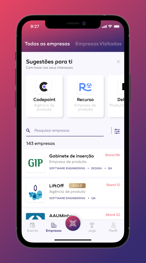 START POINT Summit - Promoting interaction through a competition screenshot 2