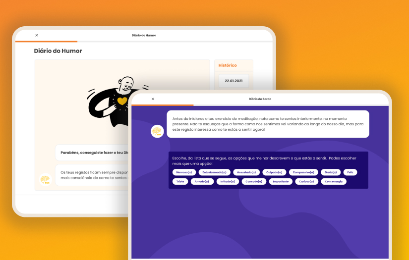 SMS - Sucesso, Mente e Saúde Mental health app for youth screenshot 2