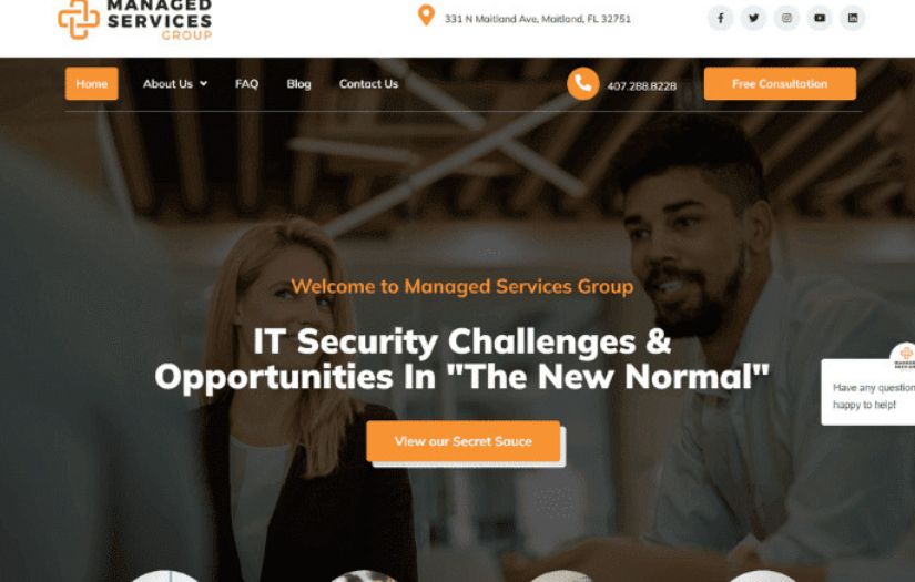 MSG Website screenshot 1