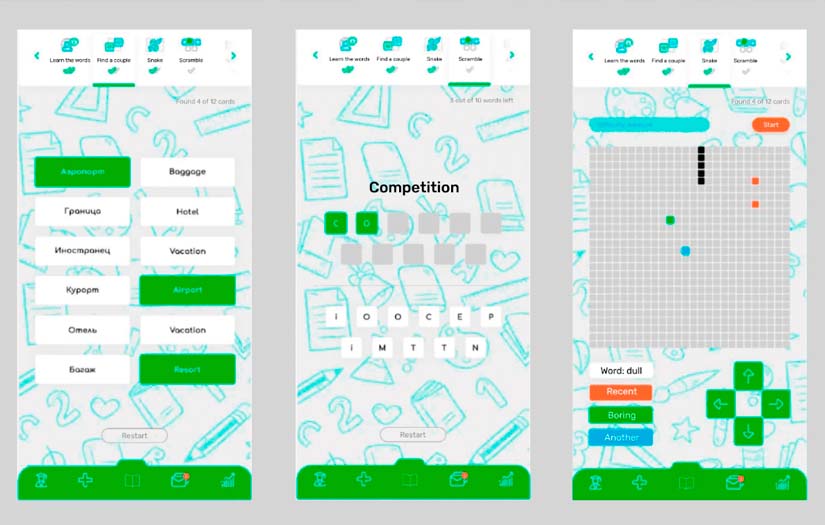 Learning app screenshot 1