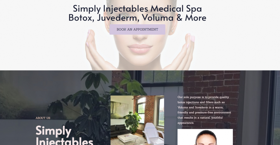 simplyinjectables.com screenshot 1